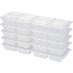 Good Cook Meal Prep 3 Compartment Food Container 10pcs