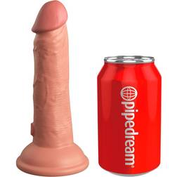 Pipedream King Cock Elite 6 Inch Silicone Dual Density Cock Light in stock