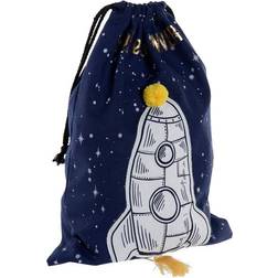 Dkd Home Decor Pose Explore the Universe Blå Hvid Polyester (26 x 1 x 37 cm)