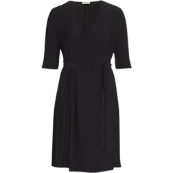 Kiyonna Essential Wrap Dress Plus Size - Black Noir