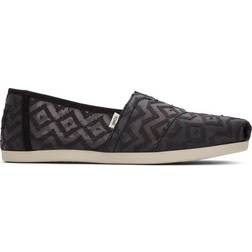 Toms Alpargata Chevron Lace - Black