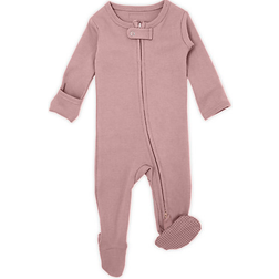L'ovedbaby Organic Zipper Footie - Blush (OR454bl)