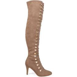 Journee Collection Trill Medium Calf - Taupe