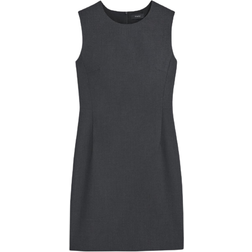 Theory Sleeveless Fitted Dress - Charcoal Melange