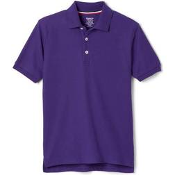 French Toast Boy's Short Sleeve Pique Polo - Purple