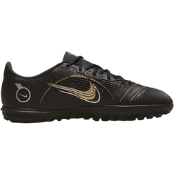 Nike Jr. Mercurial Vapor 14 Academy TF - Black/Metallic Silver/Medium Ash/Metallic Gold