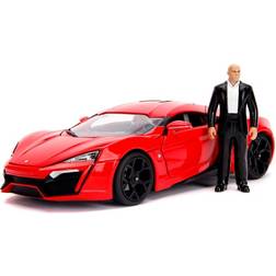 Jada Fast and Furious Lykan Hypersport Light-Up 1:18 Scale Die-Cast Metal Vehicle with Dom Figure