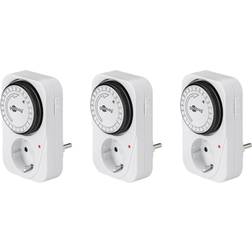 Goobay timer16A, 3500W (3-stk) Hvidt