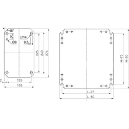 Schneider Electric Montageplatte 1000 x 800 mm