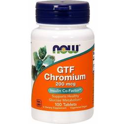 Now Foods GTF Chromium 200mcg 100 tablets