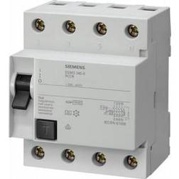 Siemens HPFI relæ 125A 3 polet N 30mA 0,03A, fejlstrømsafbryder