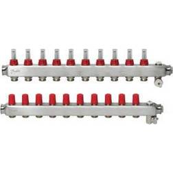 Danfoss gulvvarmemanifold 10 10 SSM med flowmeter