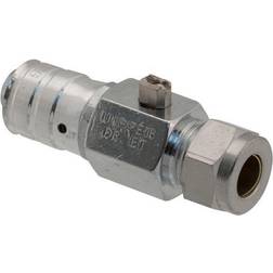 Uponor 1873399 Puristusliitin palloventtiilillä