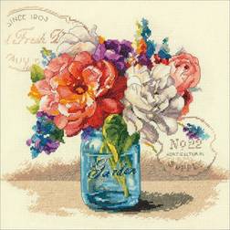 Garden Bouquet Counted Cross Stitch Kit 12"X12" 14 Count