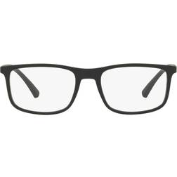 Emporio Armani Asian Fit 5063 55 Briller Mænd Black Rubber 55mm