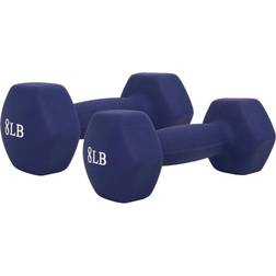 Sunny Health & Fitness Neoprene Dumbbell 8lb (PAIR)