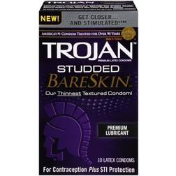 Trojan Studded Bareskin 10 Pack in stock