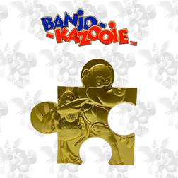 Banjo Kazooie Limited Edition 24K Gold plated Jigsaw Piece Jiggy (Rare Store)