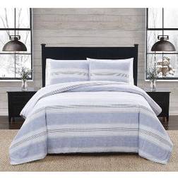 London Fog Stripe Duvet Cover Blue (228.6x172.72cm)