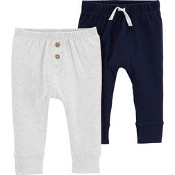 Carter's Baby Cotton Pants 2-pack - Grey/Navy (V_1L931210)