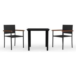 vidaXL 3099413 Patio Dining Set, 1 Table incl. 2 Chairs