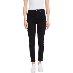 7 For All Mankind Slim Illusion High Rise Ankle Skinny Jeans - Black