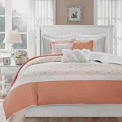 Madison Park Shabby Chic Duvet Cover Orange (228.6x228.6cm)