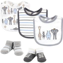 Hudson Bib and Sock Set Royal Safari 5-pack