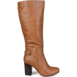 Journee Collection Carver Wide Calf - Tan