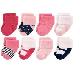 Luvable Friends Socks 8-pack - Navy Mary Jane (10728027)