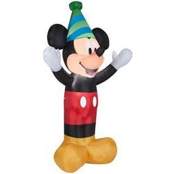 Gemmy Airblown Mickey with Party Hat Decor