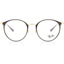 Ray-Ban RX6378F Asian Fit 2905 De Vue Homme Marrons (Seulement Monture)