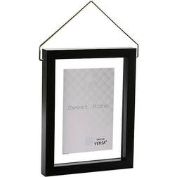 BigBuy Home Fotoramme Diamond Plastik Sort (Mått: 13 x 18 cm)