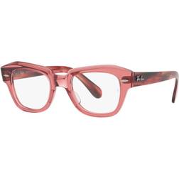 Ray-Ban RB5486 State Street Unisex Irregular Transparent Pink