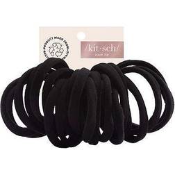Kitsch Kitsch Eco-Friendly Nylon Elastics 20pc set Black
