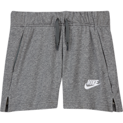 Nike Kid's Sportswear Club French Terry Shorts - Carbon Heather/White (DA1405-091)