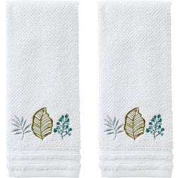 SKL Home Sprouted Palm 2-pack Guest Towel White (66.04x40.64cm)