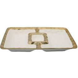 Classic Touch Chip & Dip Serving Dish