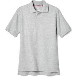 French Toast Boy's Short Sleeve Pique Polo - Heather Gray