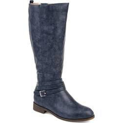 Journee Collection Ivie Wide Calf - Navy