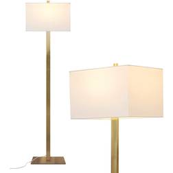 Brightech Stella Brass/White Floor Lamp 152.4cm