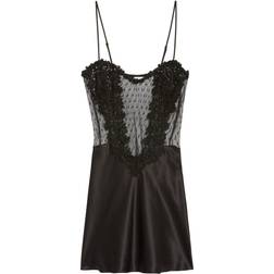 Flora Nikrooz Showstopper Appliqué Chemise - Black