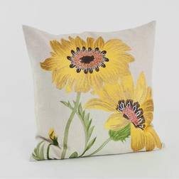 Saro Lifestyle Le Tournesol Complete Decoration Pillows Yellow (45.72x45.72cm)