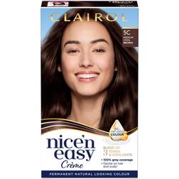 Clairol Nice'n Easy Creme Hair Dye 5C Medium Cool Brown