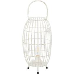 Olivia & May Oval Modern Metal Caged Candle Holder with Led Light Bulb Center Candle Holder 41.7cm