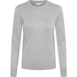 Saint Tropez Mila Pullover Sweaters - Pearl Grey Mel