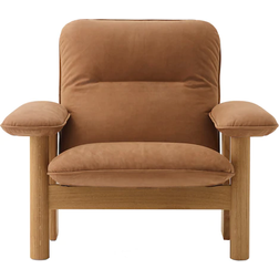 Menu Brasilia Cuir Dunes Camel 21004 Marron Fauteuil 82cm