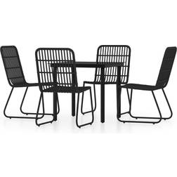 vidaXL 3099168 Patio Dining Set, 1 Table incl. 4 Chairs