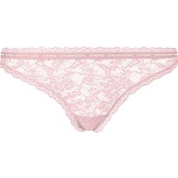 Calvin Klein One Lace Thong - Lichtroze Nylon