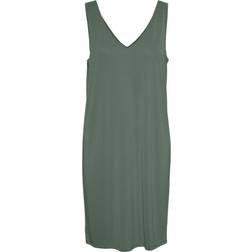 Vero Moda V-neck Sl Knee Dress - N Laurel Wreath